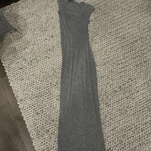 T ALEXANDER WANG long fitted jersey maxi dress